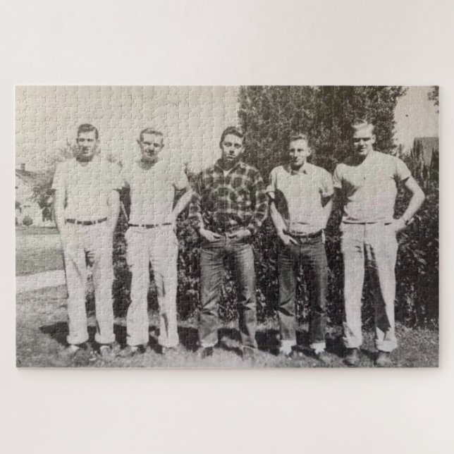 Männerpuzzle der 50er Jahre Puzzle (Horizontal)