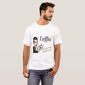 Männerrückwärtskaffee-T - Shirt