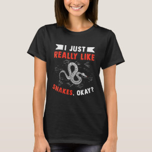 Männerschlange Reptilschlange T-Shirt