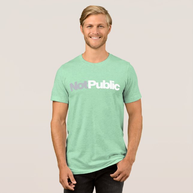 Männertypografie-Design  Tri-Blend Shirt (Vorderseite voll)