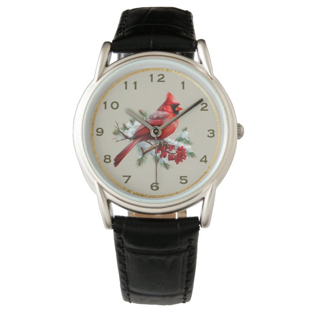 Männerüberwachung - Kardinal Armbanduhr (Vorderseite)