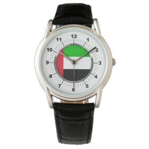 Männeruhr-Flag-Schutzschild Armbanduhr