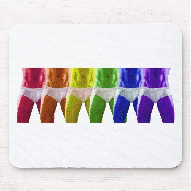 Männerunterwäsche Mousepad (Vorne)
