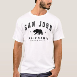 Männerweiße San José - Grizzly Bären-Design T-Shirt