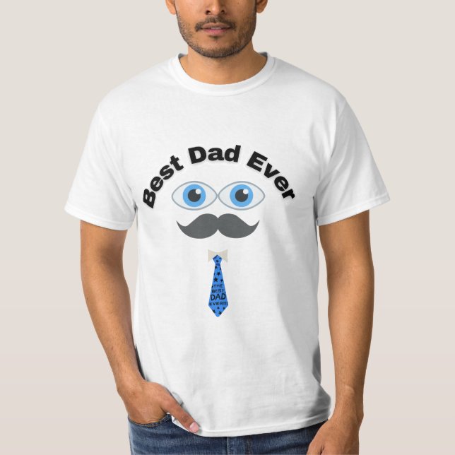 Männerwert T - Shirt Bester Papa je (Vorderseite)
