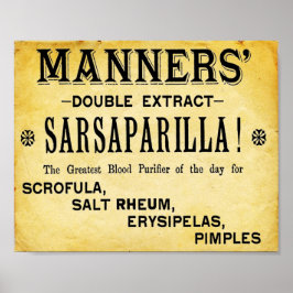 Mannes Double Extract Sarsaparilla Print Poster