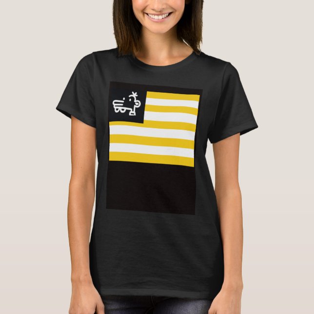 Mannesfahne für Gerechtigkeit und Unproblemlosigke T-Shirt (Vorderseite)