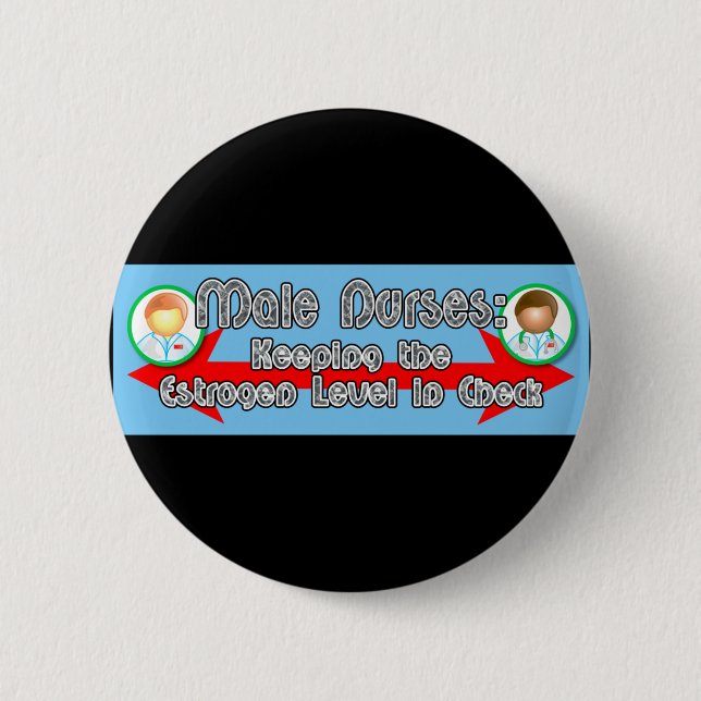Manneskrankenschwestern: Button (Vorderseite)