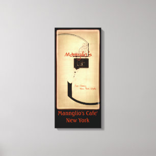 Mannglio's cafe' leinwanddruck