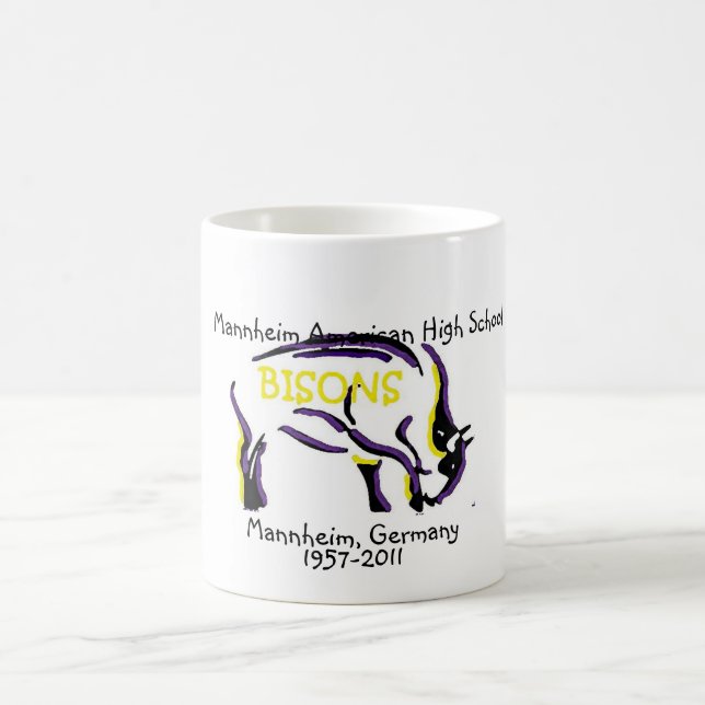 Mannheim-Bison-Maskottchen Tasse (Mittel)