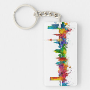 Mannheim Deutschland Skyline Schlüsselanhänger