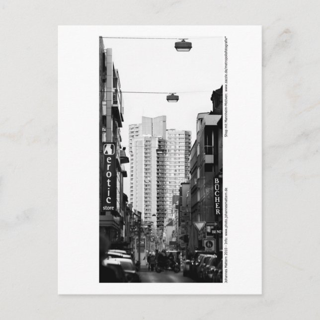 Mannheim - In den Quadraten Postkarte (Vorderseite)