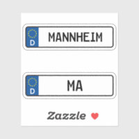 Mannheimer Kennzeichen, deutsches Kennzeichen für