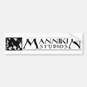 Mannikin Studio-Logostoßdämpfer Autoaufkleber