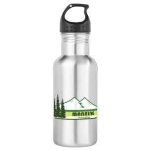 Manning Provincial Park Grüne Streifen Edelstahlflasche
