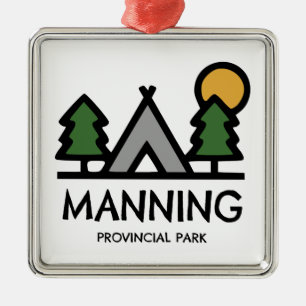 Manning Provincial Park Ornament Aus Metall