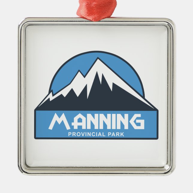 Manning Provincial Park Ornament Aus Metall (Vorne)