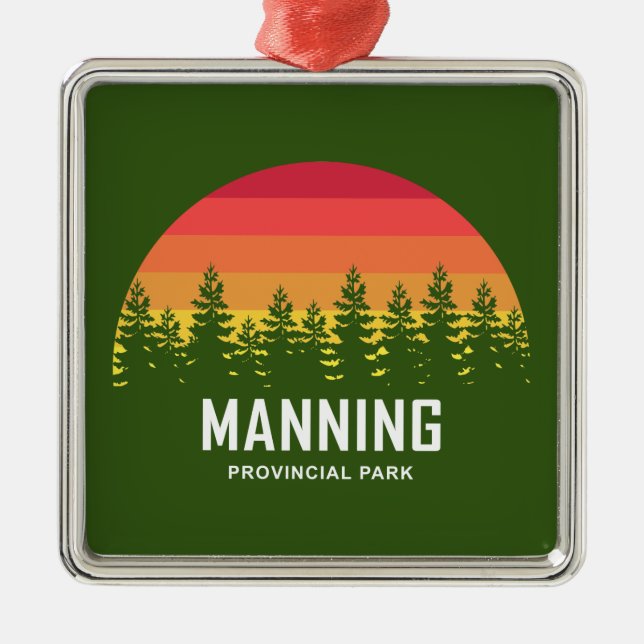 Manning Provincial Park Ornament Aus Metall (Vorne)