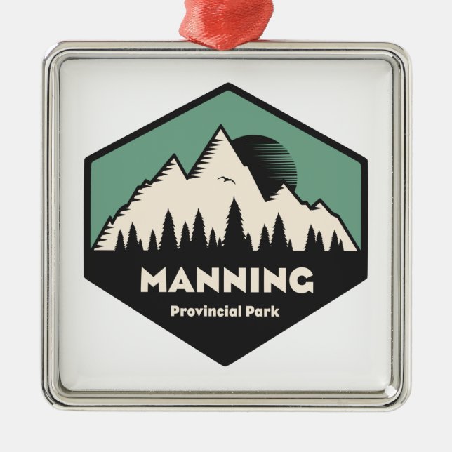 Manning Provincial Park Ornament Aus Metall (Vorne)