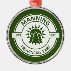 Manning Provincial Park Ornament Aus Metall