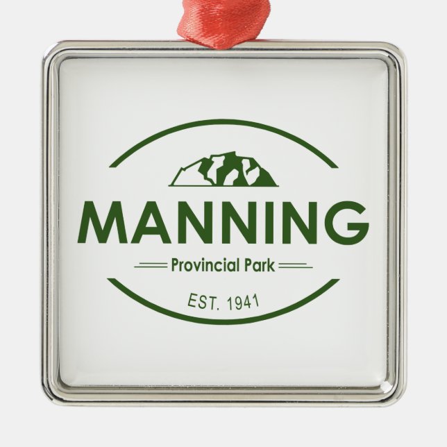 Manning Provincial Park Ornament Aus Metall (Vorne)