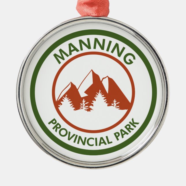 Manning Provincial Park Ornament Aus Metall (Vorne)