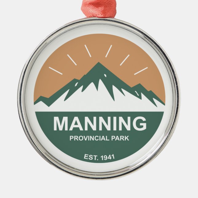Manning Provincial Park Ornament Aus Metall