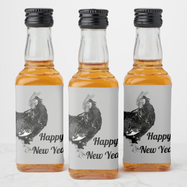 männlich galinaktisch, Hahn Personalisiert Alkoholflaschenetikett (Flaschen)