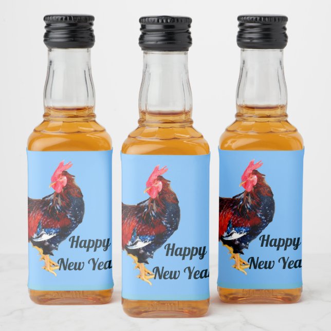 männlich galinaktisch, Hahn Personalisiert Alkoholflaschenetikett (Flaschen)