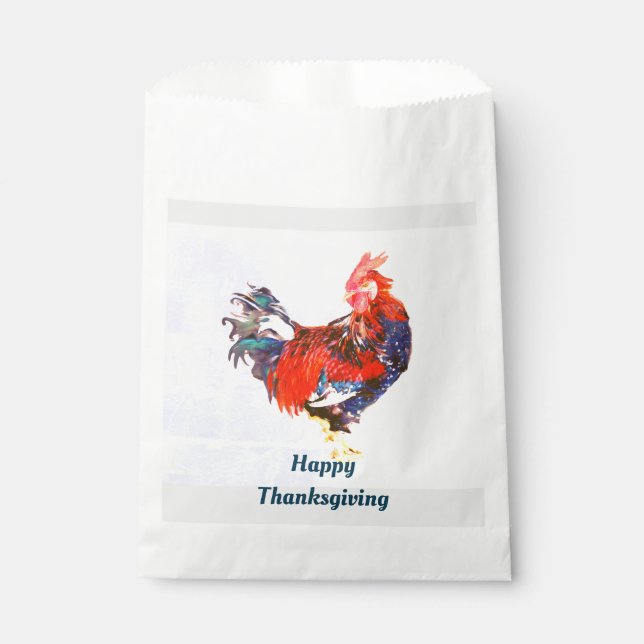 männlich galinaktisch, Hahn Personalisiert Geschenktütchen (Vorderseite)