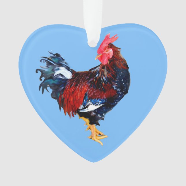 männlich Gallinacus, Hahn Ornament (Vorderseite)
