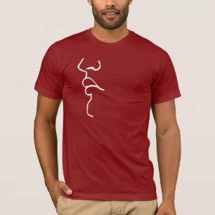 MÄNNLICH KÜSSEND RECHTE SEITE - WEISS -.png T-Shirt