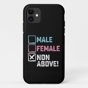 Männlich Weiblich Nicht Oben! Lustig Transgender S Case-Mate iPhone Hülle