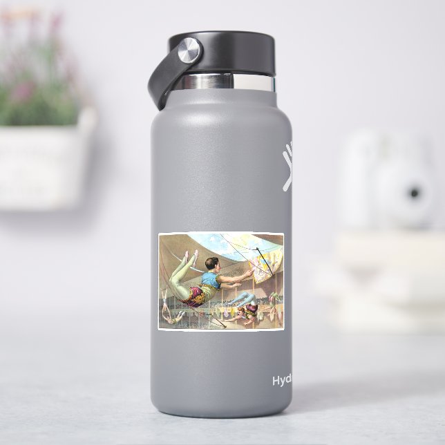 Männliche Akrobaten, Darstellend an einem Zirkus Aufkleber (HydroFlask)