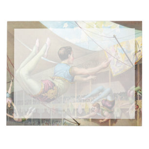 Männliche Akrobaten, Darstellend an einem Zirkus Notizblock