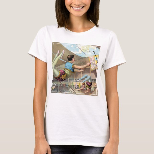 Männliche Akrobaten, Darstellend an einem Zirkus T-Shirt (Vorderseite)