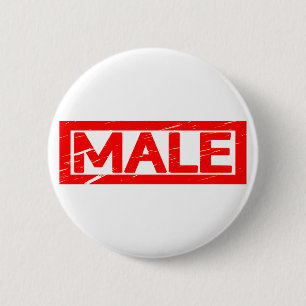 Männliche Briefmarke Button