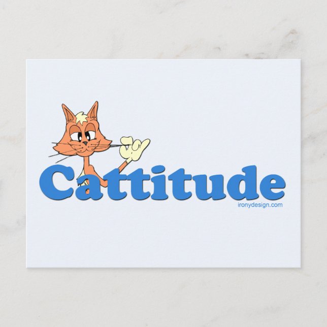 Männliche Cattitude Postkarte (Vorderseite)