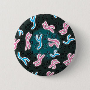 Männliche Chromosomen Science Button