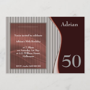 Männliche elegante Einladung ROT