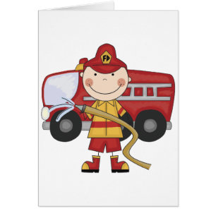 Männliche Feuerwehrmann-T - Shirts und Geschenke