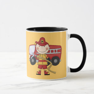 Männliche Feuerwehrmann-T - Shirts und Geschenke Tasse