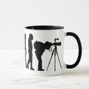 Männliche Fotograf-Evolutions-Tasse Tasse