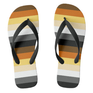 Männliche Gay-Bär-Flaggenstreifen Flip Flops