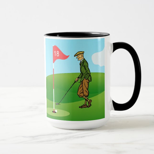 Männliche Golfer: 1 Stechend in und 1 Ausstechen Tasse (Rechts)