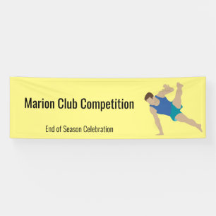 Männliche Gymnastik Banner