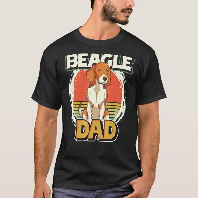 Männliche Hunde Vater Tierhalter Eigentümer des Ti T-Shirt (Vorderseite)