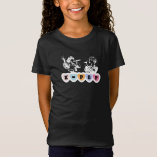 Männliche Idols singen KPop Musikdesign T-Shirt