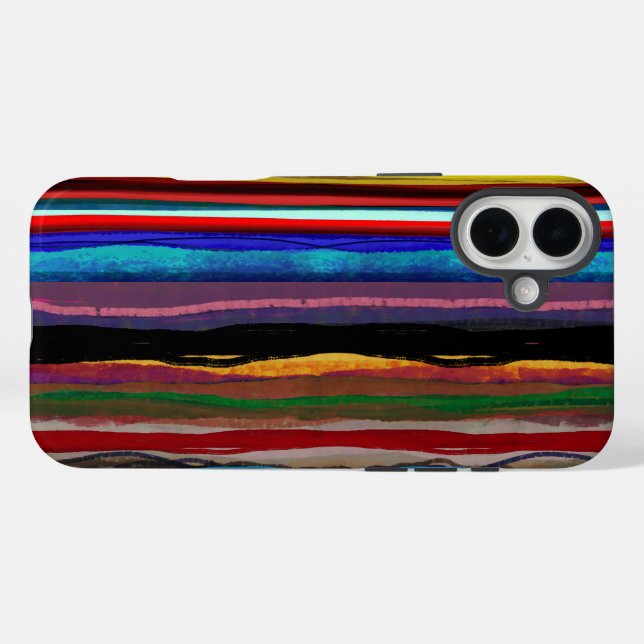 Männliche iPhone-Hülle moderne Kunst 2026 Case-Mate iPhone Hülle (Rückseite (Horizontal))