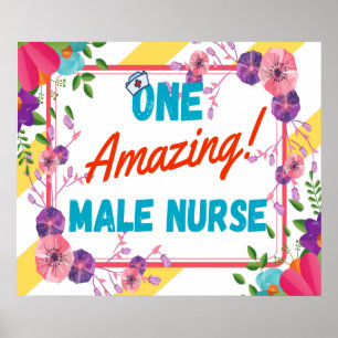 Männliche Krankenpflege Geschenk Idee Poster